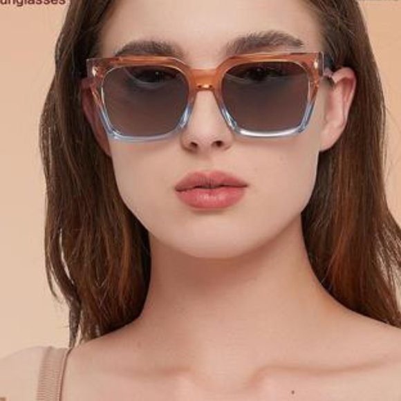 ☘️ Polarized  Sunglasses for Women: UV Protection Womens and Mens Square Shades main image 6